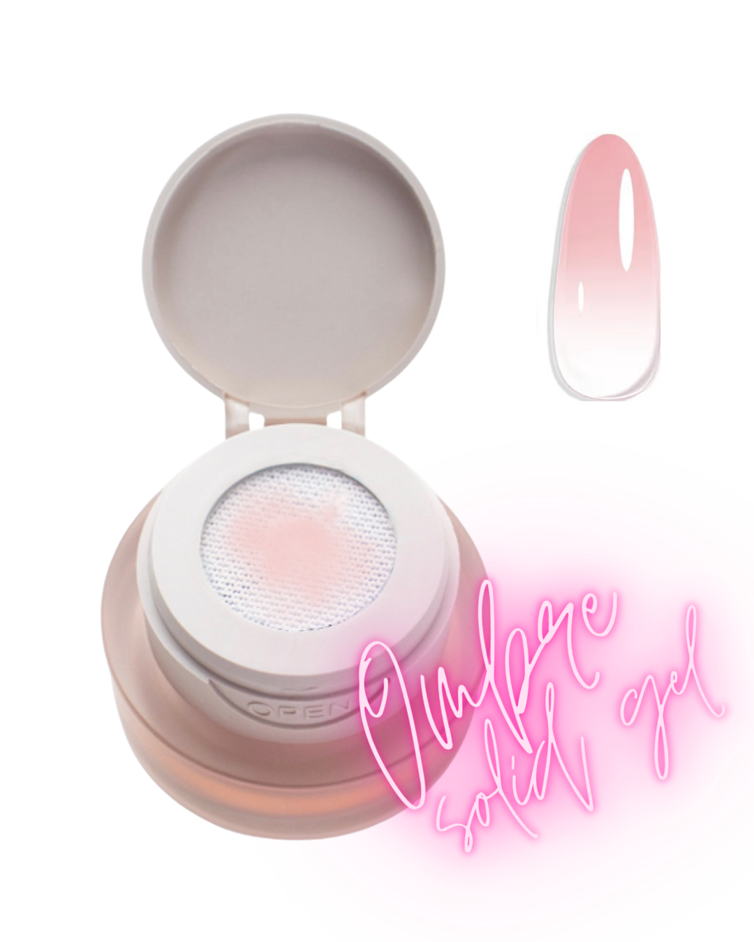 Ombre solid gel - light pink