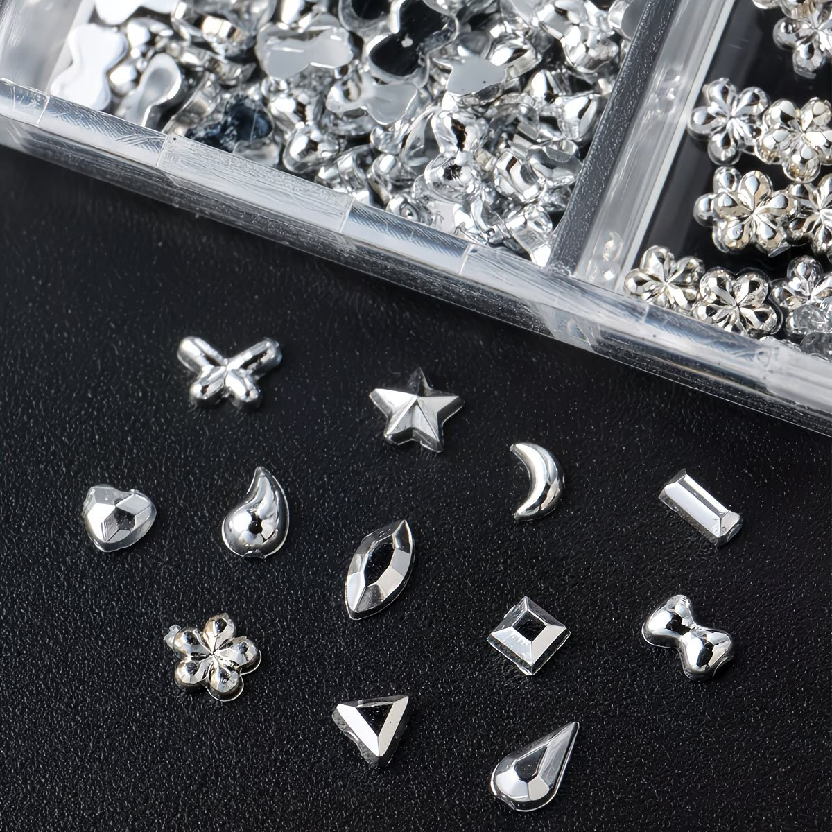 Box Swarovski varie forme cristal silver