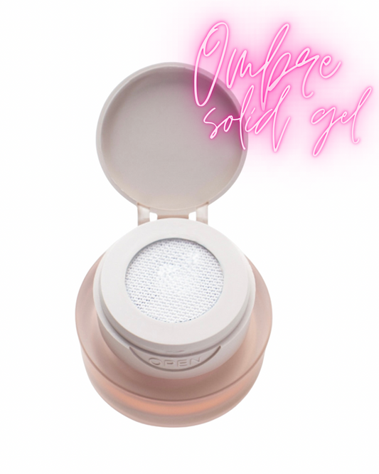 Ombre solid gel - white